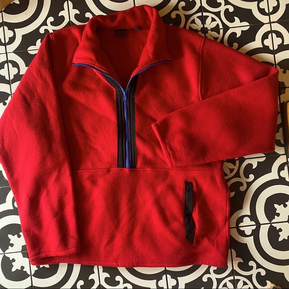 Vintage fleece pullover. Oversized fit. Sz SM-XL